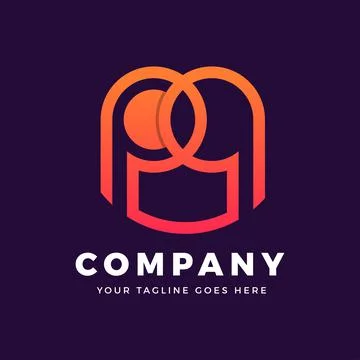 PP Letter Logo Template Illustrazione stock