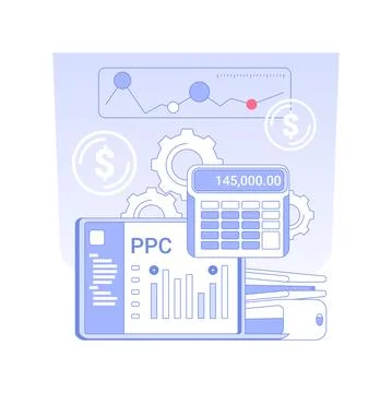 PPC campaign creation isolated concept vector illustration. Stock Illustration