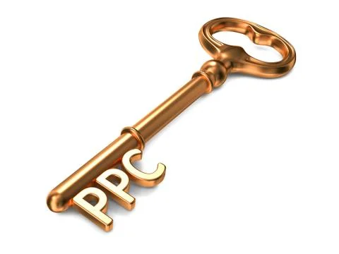 PPC -  Golden Key. Stock Illustration