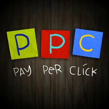 PPC Pay Per Click Stock Illustration