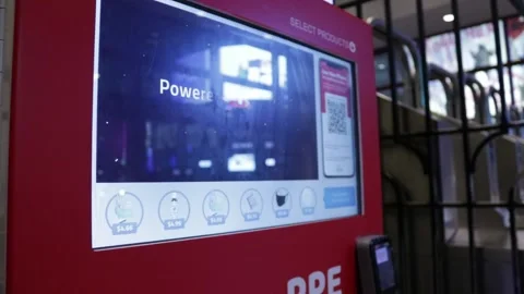 PPE Equipment Vending Machine inside train Station Times Square New York city 库存影片 139782142