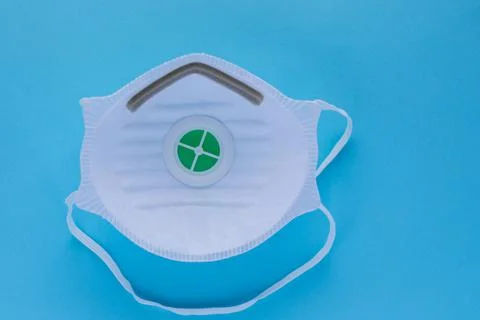 PPE, face shield, protective mask , white filter mask level FFP1, close up Stock Photos