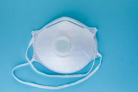 PPE, face shield, protective mask , white filter mask level FFP1, close up Stock Photos