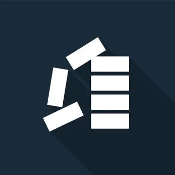 PPE Icon.Stack Correctly Symbol Sign Isolate On Black Background,Vector Illus Illustrazione stock