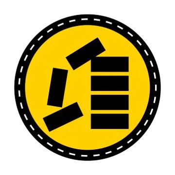 PPE Icon.Stack Correctly Symbol Sign Isolate On White Background,Vector Illus Illustrazione stock