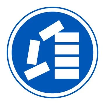 PPE Icon.Stack Correctly Symbol Sign Isolate On White Background,Vector Illus Illustrazione stock
