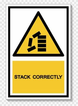 PPE Icon.Stack Correctly Symbol Sign Isolate On White Background,Vector Illus Illustrazione stock