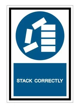 PPE Icon.Stack Correctly Symbol Sign Isolate On White Background,Vector Illus Illustrazione stock