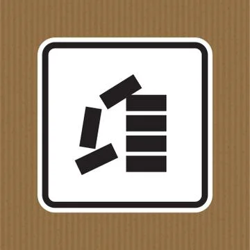 PPE Icon.Stack Correctly Symbol Sign Isolate On White Background,Vector Illus Illustrazione stock