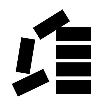 PPE Icon.Stack Correctly Symbol Sign Isolate On White Background,Vector Illus Illustrazione stock
