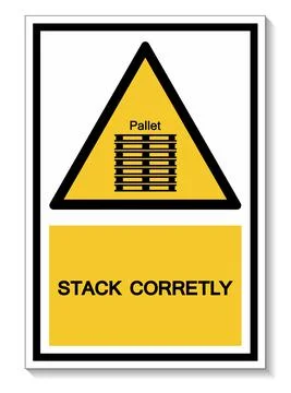 PPE Icon.Stack Correctly Symbol Sign Isolate On White Background,Vector Illus Illustrazione stock