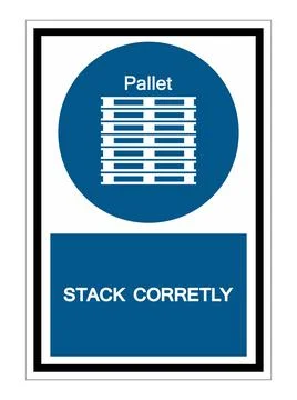 PPE Icon.Stack Correctly Symbol Sign Isolate On White Background,Vector Illus Illustrazione stock