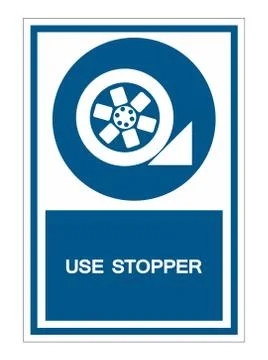 PPE Icon.Use Stopper Symbol Isolate On White Background,Vector Illustration E Illustrazione stock