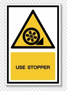 PPE Icon.Use Stopper Symbol Isolate On White Background,Vector Illustration E Stock Illustration