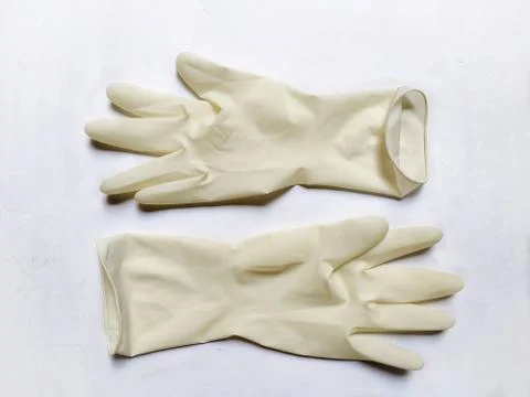 PPE items like hand gloves, face mask, and Sanitizer 스톡 사진