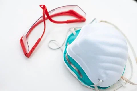 PPE personal protective equipment with protec coronavirus. Stock Photos