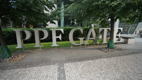 PPF group logo in front of the PPF Gate office building Stock Footage 157130638