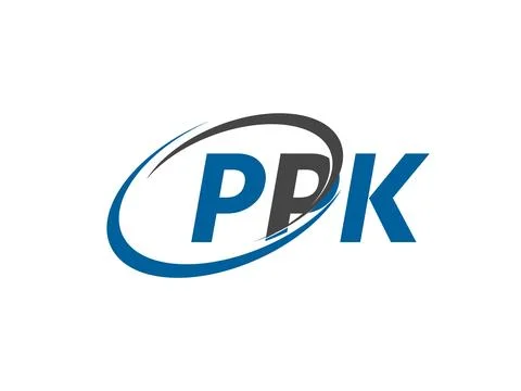 PPK letter creative modern elegant logo design Stock Illustration