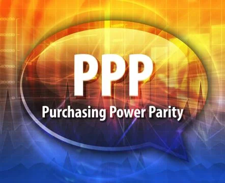 PPP acronym word speech bubble illustration Stock Illustration