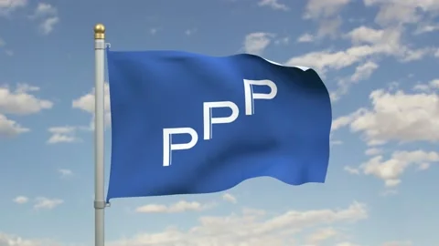 PPP Flag Animation Stock Footage 138725302