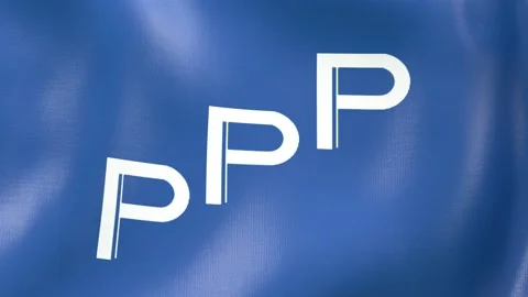 PPP Flag Animation Stock Footage 138725359