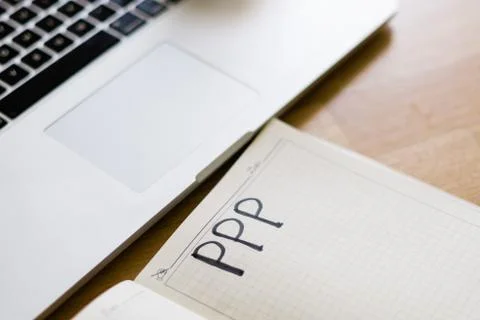 PPP Loans, paycheck protection program. Small business help during covid-19 Stock Photos