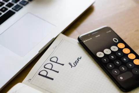 PPP Loans, paycheck protection program. Small business help during covid-19 Stock Photos