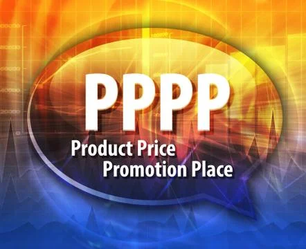 PPPP acronym word speech bubble illustration Stock Illustration