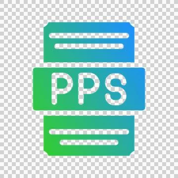 Pps gradient icons to represent spreadsheet files with a modern aesthetic. Illustrazione stock