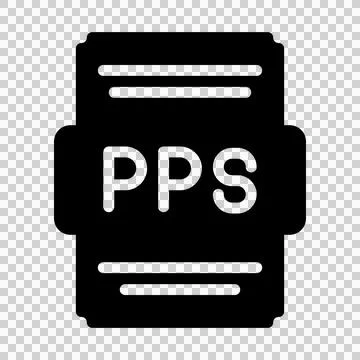 Pps (Microsoft PowerPoint Slide Show) 스톡 일러스트