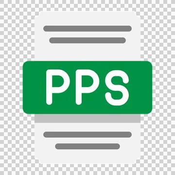 Pps spreadsheet and data file flat icons Stock Illustration