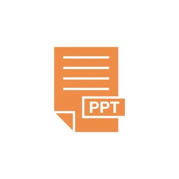 PPT Document Download Icon Vector Template Stock Illustration
