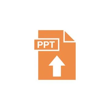 PPT Document Download Icon Vector Template Stock Illustration