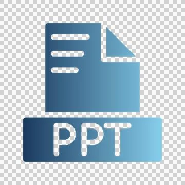 Ppt document text file icons, with gradient colors  Stock Illustration
