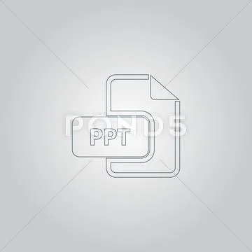 PPT extension text file type icon: Royalty Free #53265694