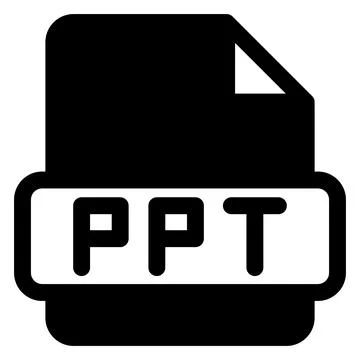 Ppt glyph icon vector illustration vector illustration isolated on white ba.. Stock Illustration