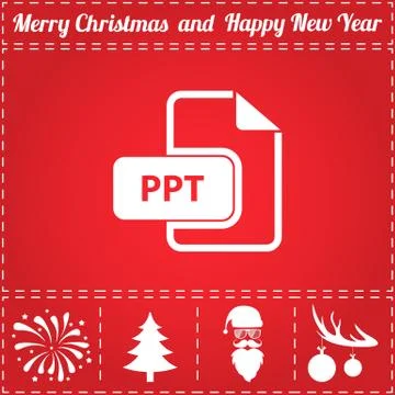 PPT Icon Vector Stock Illustration