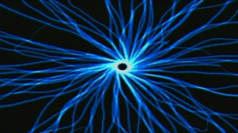 Ppulse blue electric sun Stockbeeldmateriaal 9754204