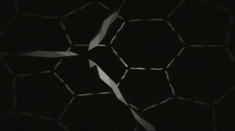 Ppulse white hexagon 3D 動画素材 9781280