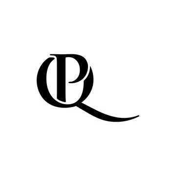 PQ Letter monogram Initial Logo Design Template Vector Illustration. PQ ele.. Stock Illustration