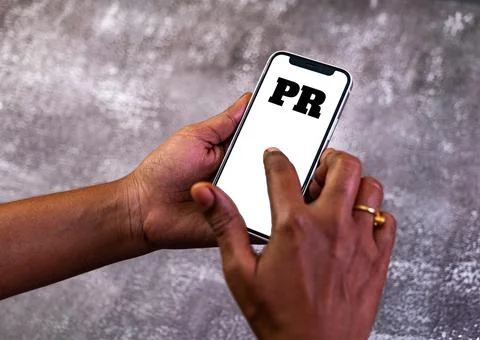PR on Mobile Stock Photos