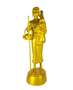 Pra siwalee  buddha golden statue in thailand Stock Photos