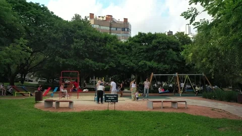 Praça da Encol - Praça Carlos Simão Arnt Stock-Footage 137760913