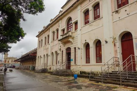 Praca da Estacao in Belo Horizonte, Minas Gerais, Brazil, at cloudy day Stock Photos