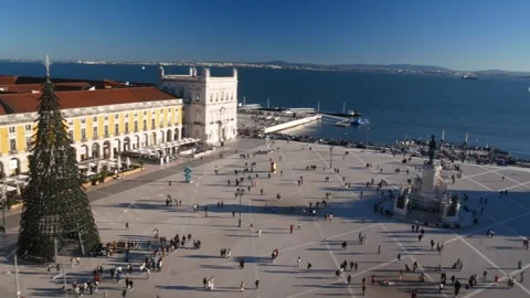 Praca do Comercio, also known as Terreiro do Paco, Lisbon Stock Footage 261905262