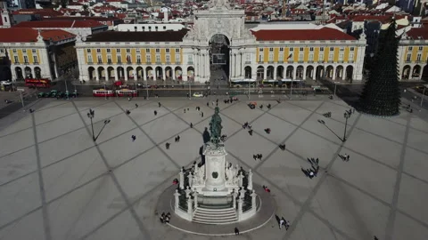 Praça do Comércio - Comercio Square 스톡 동영상 167505278