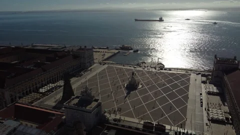 Praça do Comércio - Comercio Square 스톡 동영상 167505355