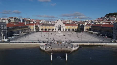 Praça do Comercio. Comerio Square 스톡 동영상 167505372