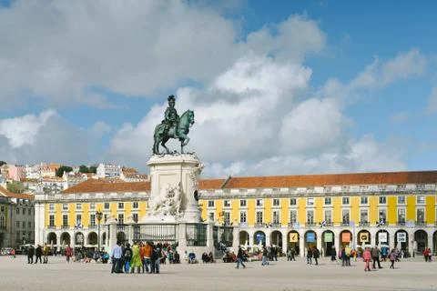 Praca do Comercio Stock Photos