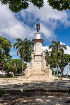 Praca Dom Pedro II square in the city of Belem, state of Para, Brazil. It i.. Fotos Stock